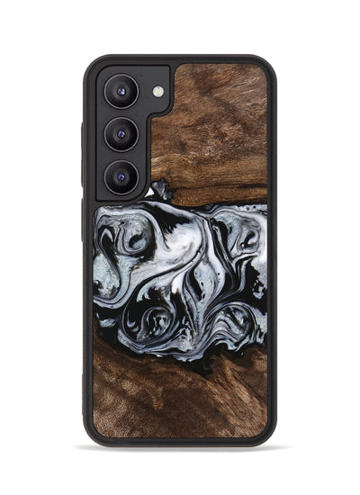 Galaxy S23 Wood Phone Case - Brennen (Black & White, 746423)