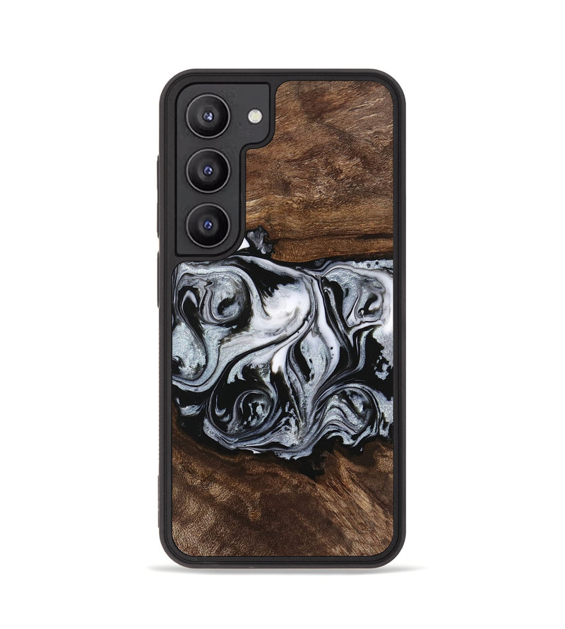 Galaxy S23 Wood Phone Case - Brennen (Black & White, 746423)