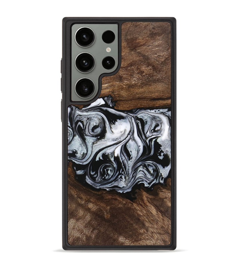 Galaxy S23 Ultra Wood Phone Case - Brennen (Black & White, 746423)