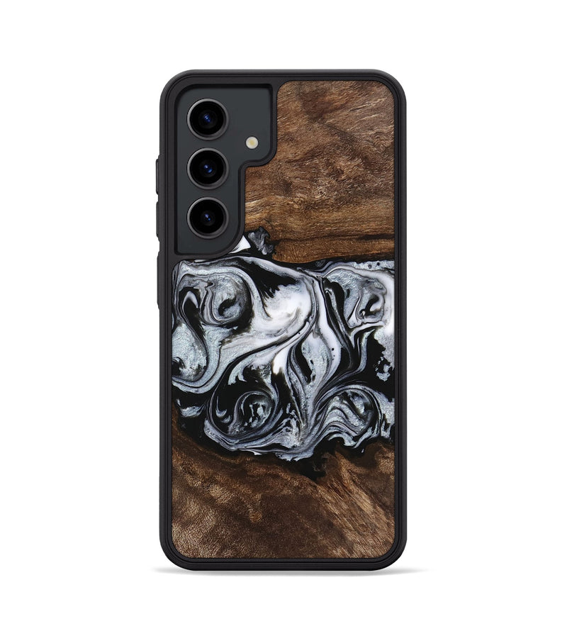 Galaxy S24 Wood Phone Case - Brennen (Black & White, 746423)