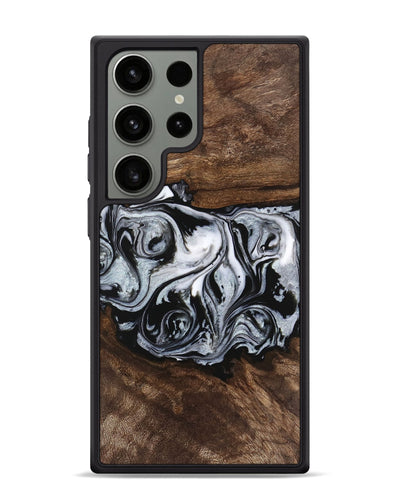 Galaxy S24 Ultra Wood Phone Case - Brennen (Black & White, 746423)