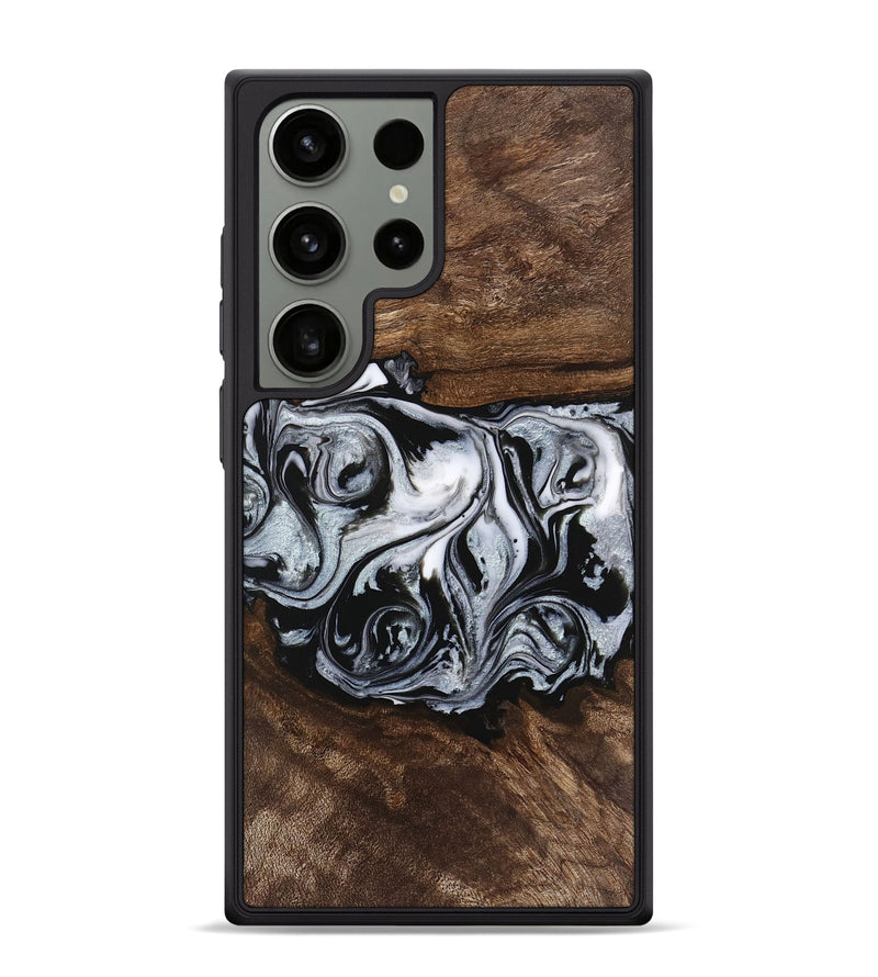 Galaxy S24 Ultra Wood Phone Case - Brennen (Black & White, 746423)