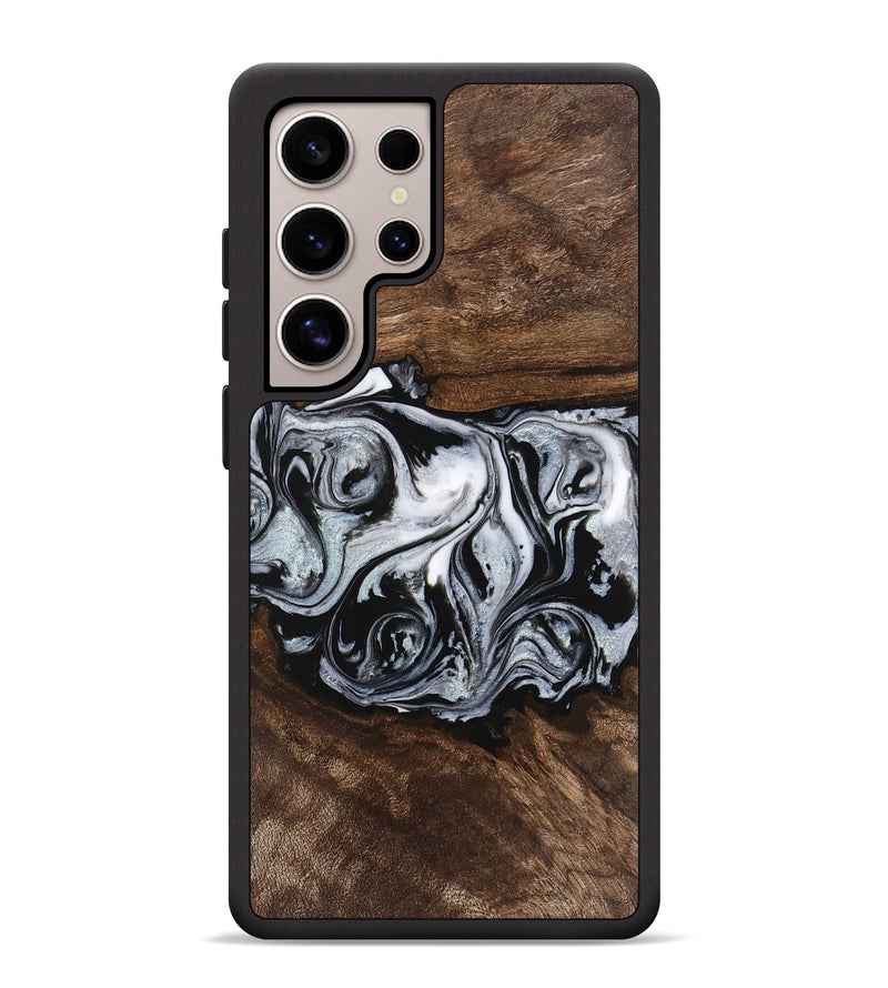 Galaxy S25 Ultra Wood Phone Case - Brennen (Black & White, 746423)