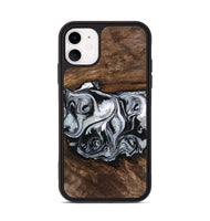 iPhone 11 Wood Phone Case - Brennen (Black & White, 746423)