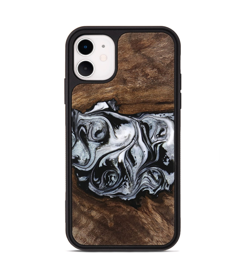 iPhone 11 Wood Phone Case - Brennen (Black & White, 746423)