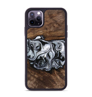 iPhone 11 Pro Max Wood Phone Case - Brennen (Black & White, 746423)