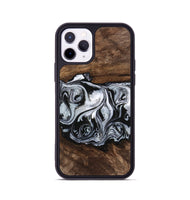 iPhone 11 Pro Wood Phone Case - Brennen (Black & White, 746423)