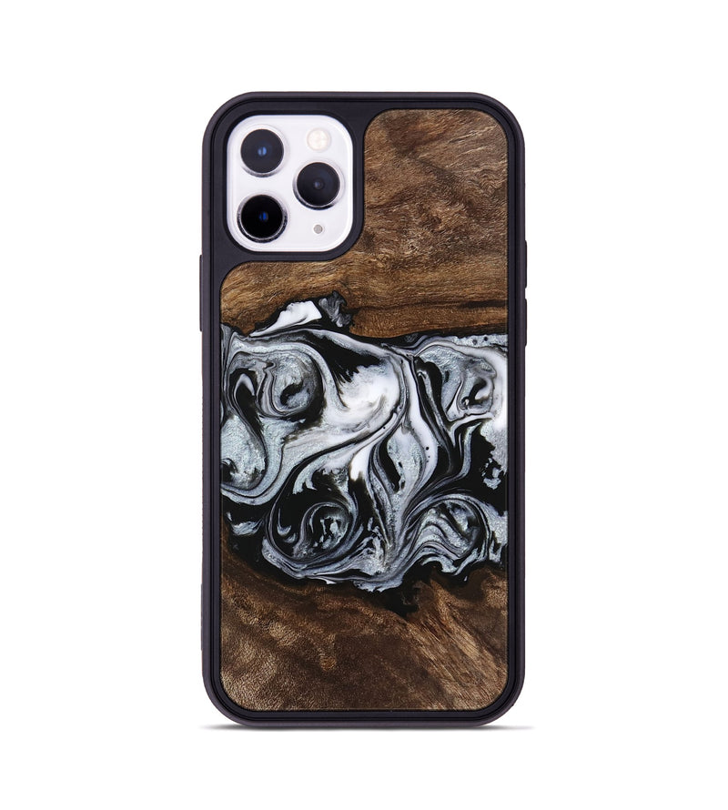 iPhone 11 Pro Wood Phone Case - Brennen (Black & White, 746423)