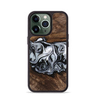 iPhone 13 Pro Wood Phone Case - Brennen (Black & White, 746423)