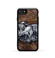 iPhone SE Wood Phone Case - Brennen (Black & White, 746423)