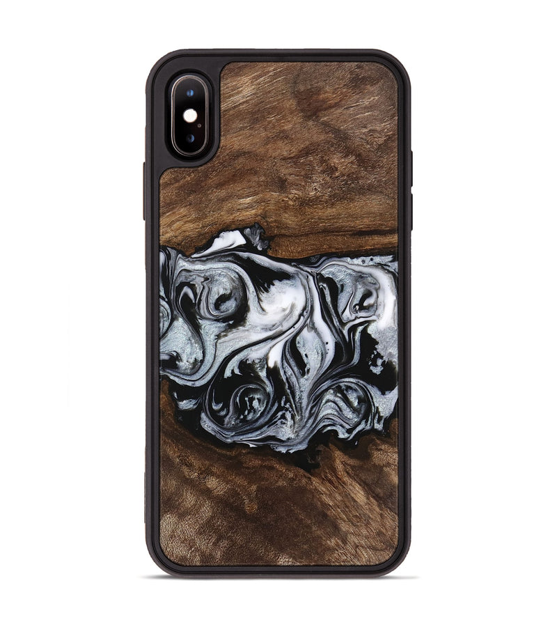 iPhone Xs Max Wood Phone Case - Brennen (Black & White, 746423)