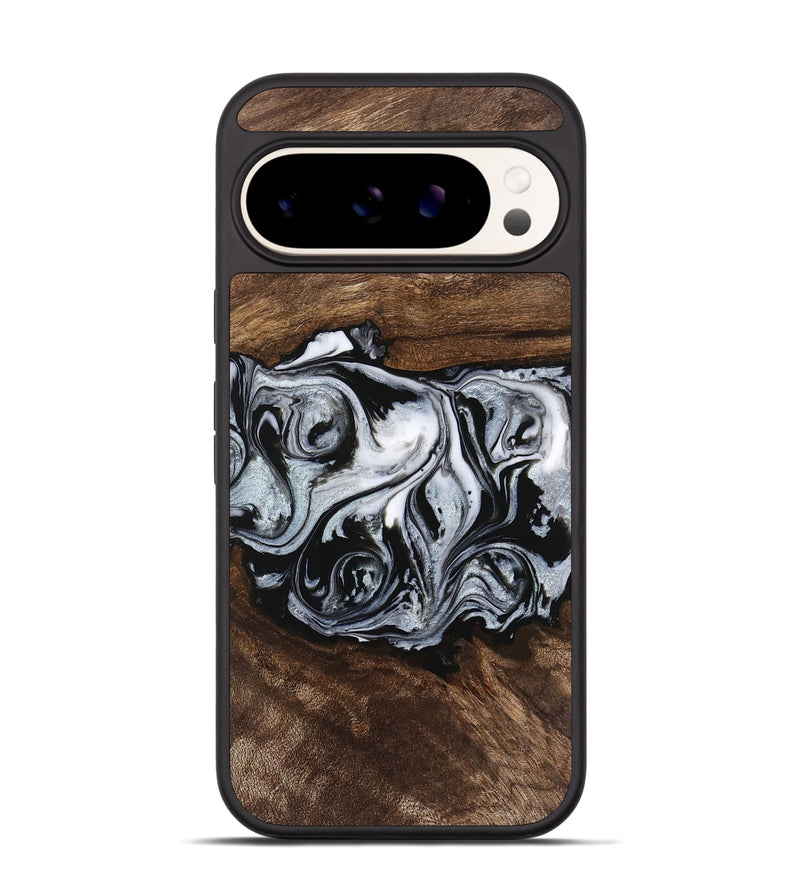 Pixel 9 Pro Wood Phone Case - Brennen (Black & White, 746423)