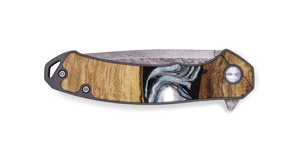 EDC Wood Pocket Knife - Brooks (Black & White, 746424)