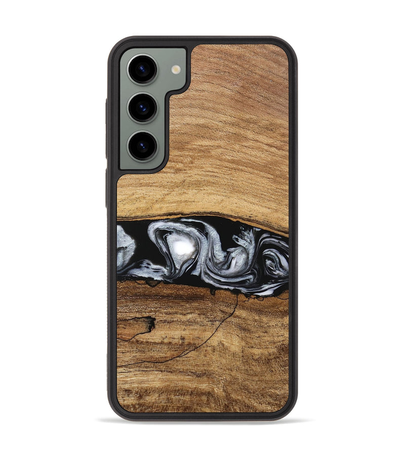 Galaxy S23 Plus Wood Phone Case - Brooks (Black & White, 746424)