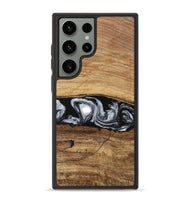 Galaxy S23 Ultra Wood Phone Case - Brooks (Black & White, 746424)