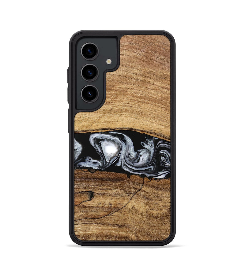 Galaxy S24 Wood Phone Case - Brooks (Black & White, 746424)