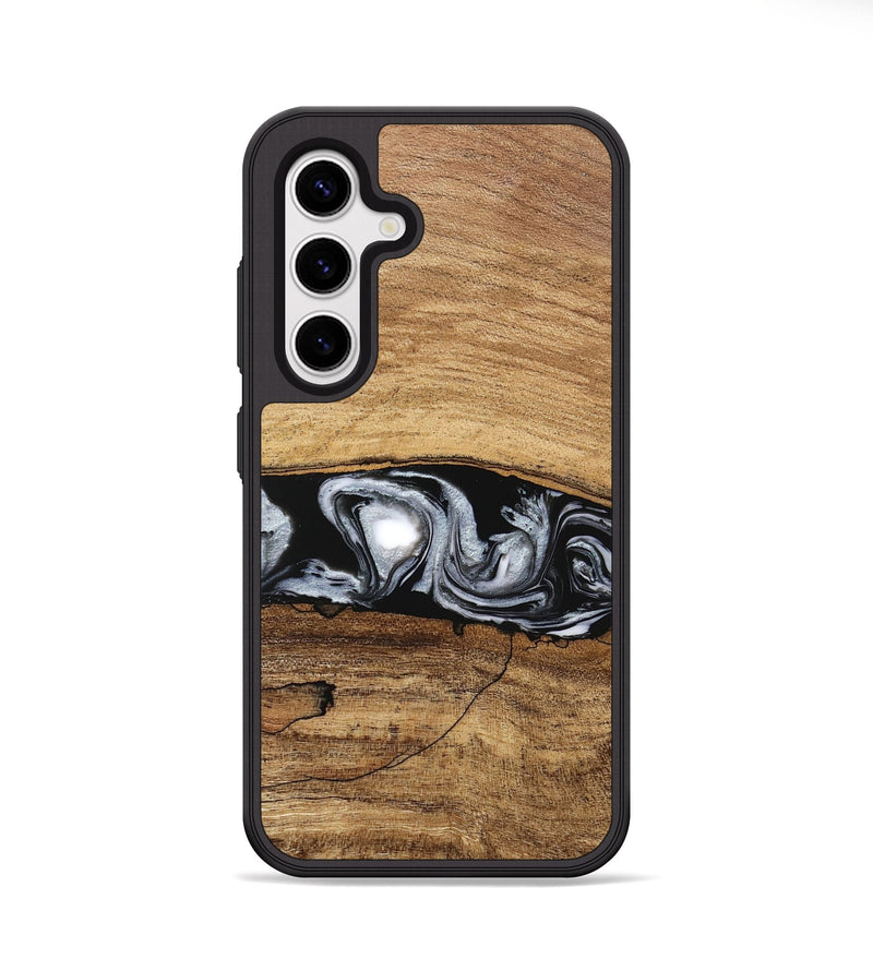 Galaxy S25 Wood Phone Case - Brooks (Black & White, 746424)