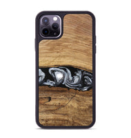 iPhone 11 Pro Max Wood Phone Case - Brooks (Black & White, 746424)