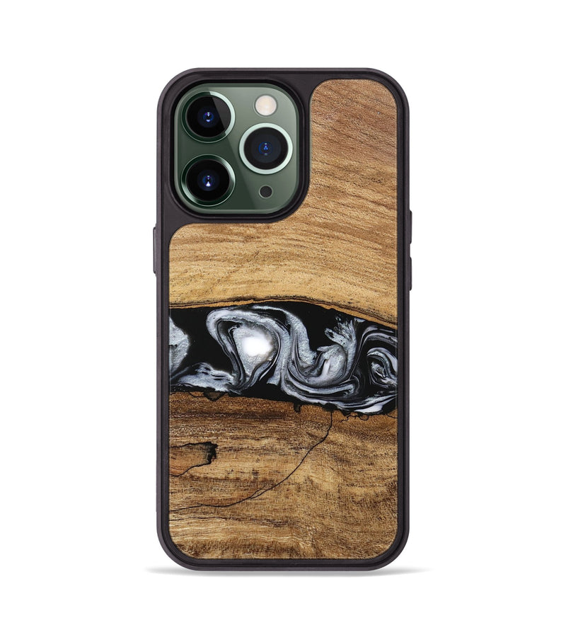 iPhone 13 Pro Wood Phone Case - Brooks (Black & White, 746424)