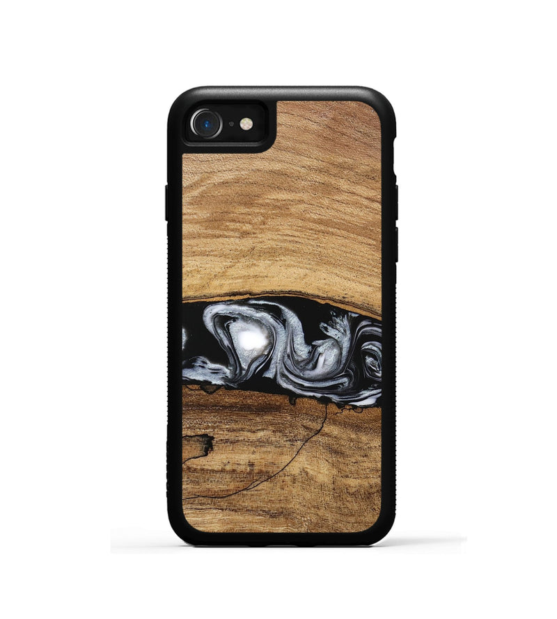 iPhone SE Wood Phone Case - Brooks (Black & White, 746424)