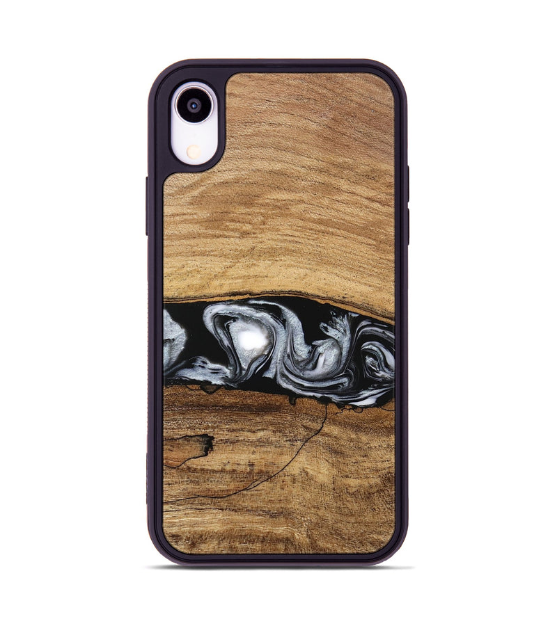 iPhone Xr Wood Phone Case - Brooks (Black & White, 746424)