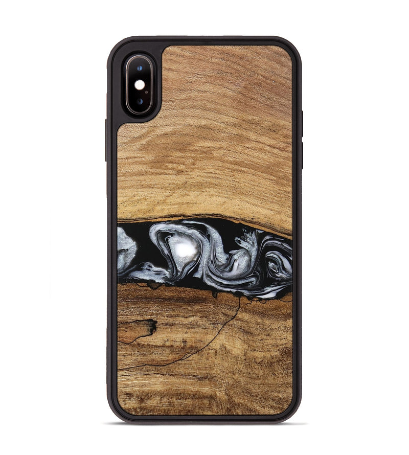 iPhone Xs Max Wood Phone Case - Brooks (Black & White, 746424)