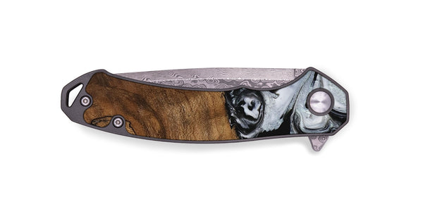 EDC Wood Pocket Knife - Camryn (Black & White, 746425)