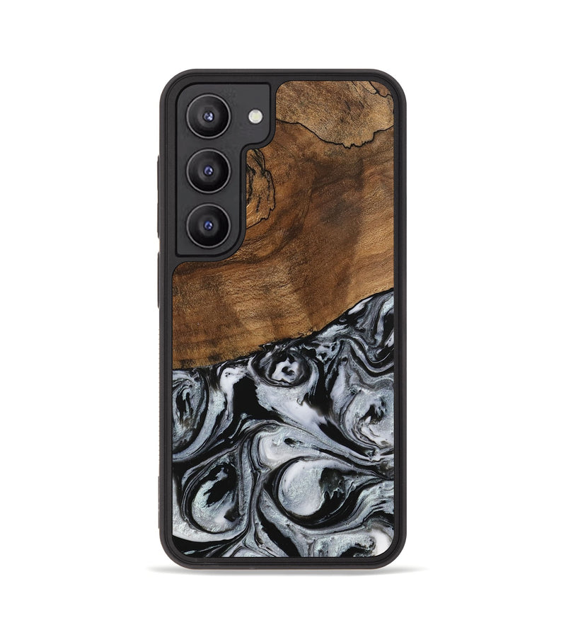 Galaxy S23 Wood Phone Case - Camryn (Black & White, 746425)