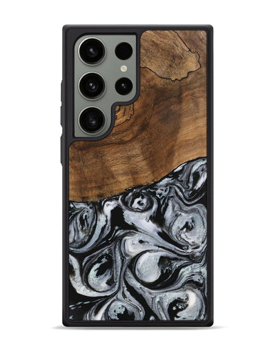 Galaxy S24 Ultra Wood Phone Case - Camryn (Black & White, 746425)