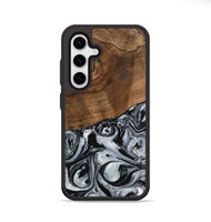 Galaxy S25 Wood Phone Case - Camryn (Black & White, 746425)