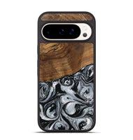 Pixel 9 Pro Wood Phone Case - Camryn (Black & White, 746425)