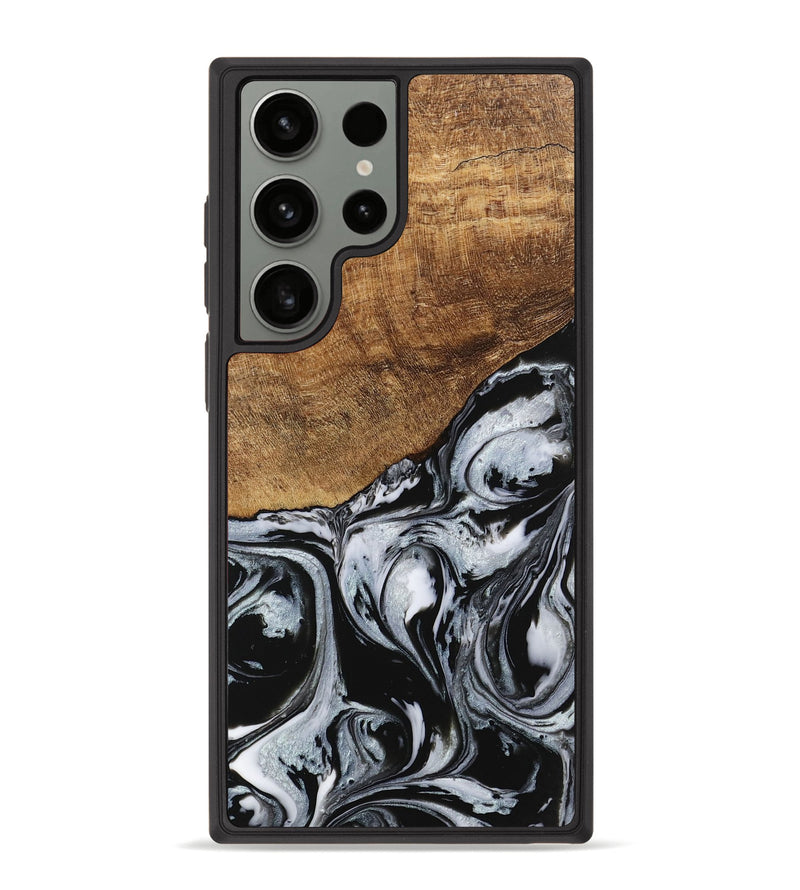 Galaxy S23 Ultra Wood Phone Case - Kasen (Black & White, 746426)