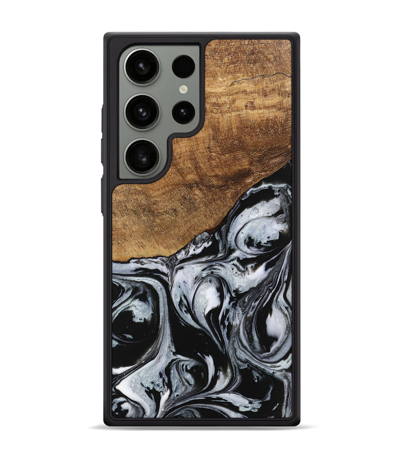 Galaxy S24 Ultra Wood Phone Case - Kasen (Black & White, 746426)