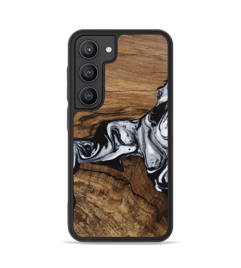 Galaxy S23 Wood Phone Case - Jaliyah (Black & White, 746427)