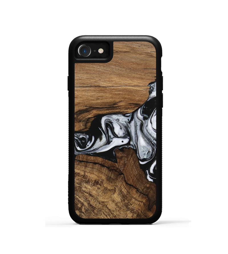 iPhone SE Wood Phone Case - Jaliyah (Black & White, 746427)