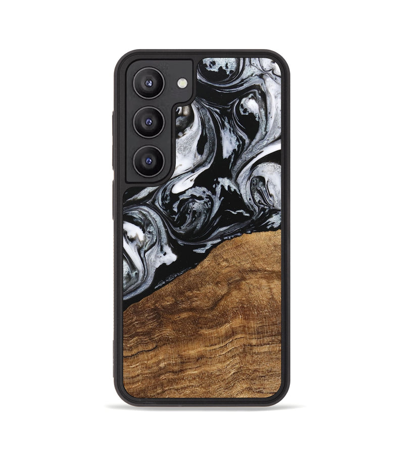 Galaxy S23 Wood Phone Case - Damari (Black & White, 746428)