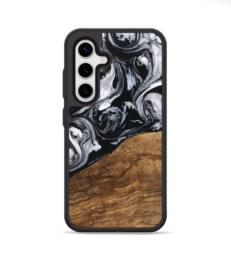 Galaxy S25 Wood Phone Case - Damari (Black & White, 746428)