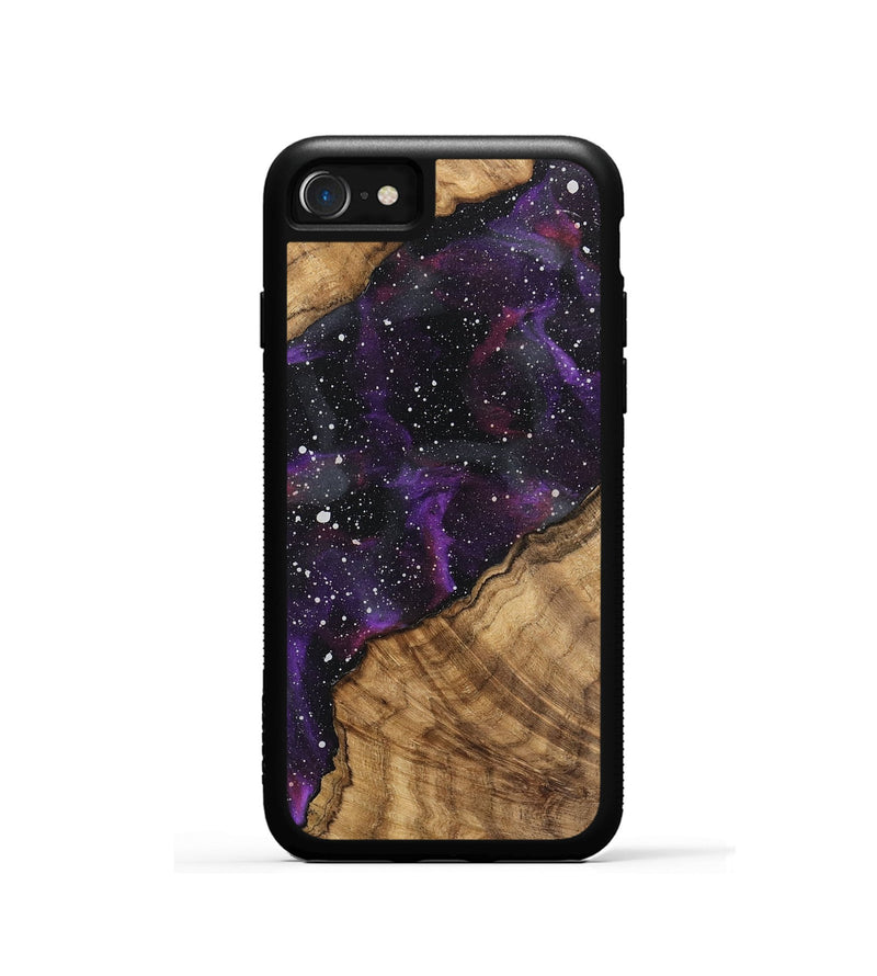 iPhone SE Wood Phone Case - Pansy (Cosmos, 746429)