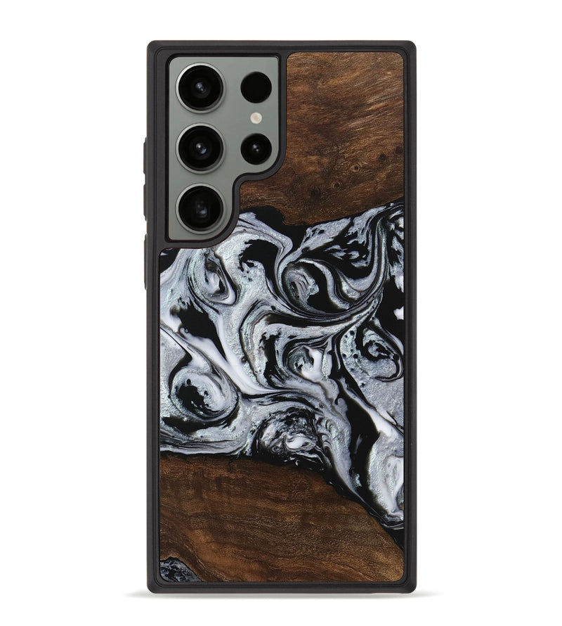 Galaxy S23 Ultra Wood Phone Case - Kyan (Black & White, 746432)