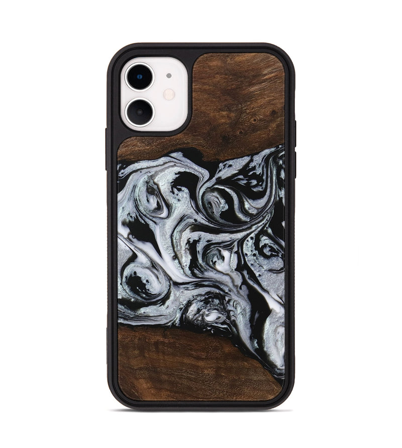 iPhone 11 Wood Phone Case - Kyan (Black & White, 746432)