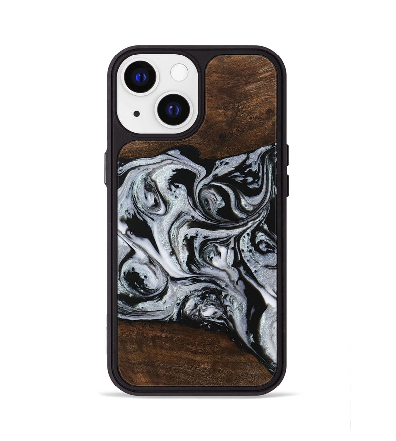 iPhone 13 Wood Phone Case - Kyan (Black & White, 746432)