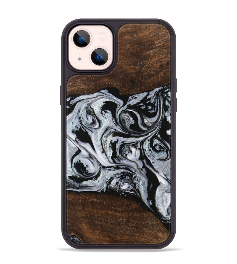 iPhone 14 Plus Wood Phone Case - Kyan (Black & White, 746432)