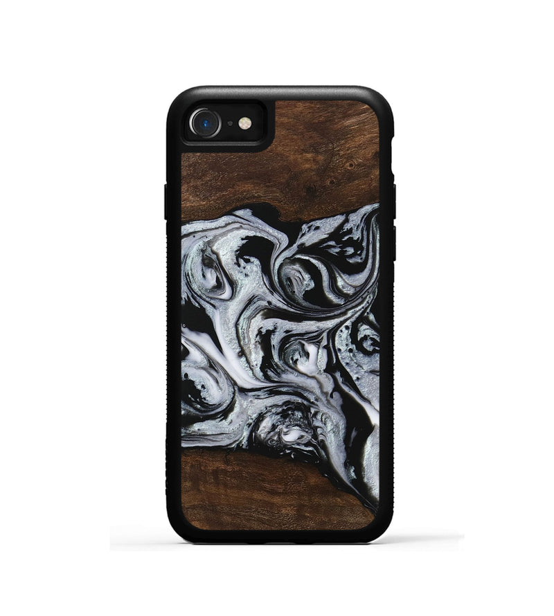 iPhone SE Wood Phone Case - Kyan (Black & White, 746432)