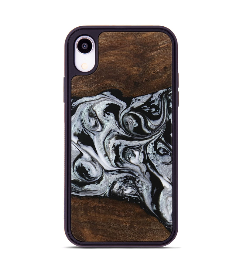 iPhone Xr Wood Phone Case - Kyan (Black & White, 746432)