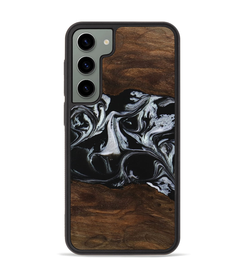 Galaxy S23 Plus Wood Phone Case - Harris (Black & White, 746433)