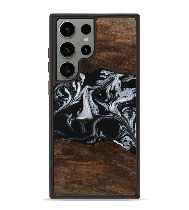 Galaxy S23 Ultra Wood Phone Case - Harris (Black & White, 746433)