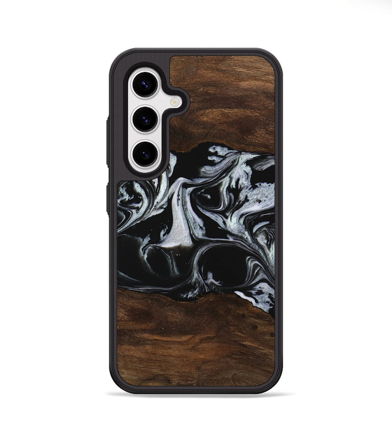 Galaxy S25 Wood Phone Case - Harris (Black & White, 746433)