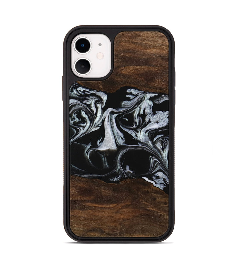 iPhone 11 Wood Phone Case - Harris (Black & White, 746433)