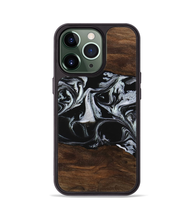 iPhone 13 Pro Wood Phone Case - Harris (Black & White, 746433)