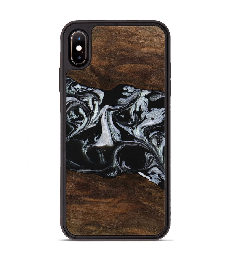 iPhone Xs Max Wood Phone Case - Harris (Black & White, 746433)